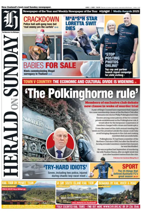 Cover of Herald on Sunday