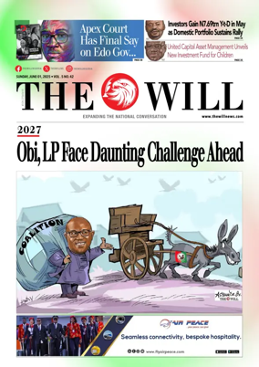 Cover of THEWILL NEWSPAPER