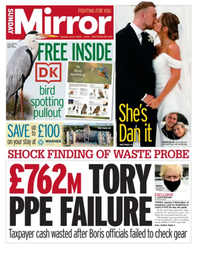 Cover of Sunday Mirror (Northern Ireland)