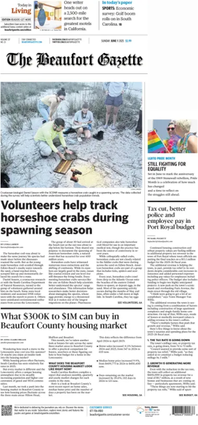 Cover of Beaufort Gazette (Sunday)