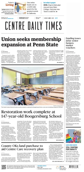 Cover of Centre Daily Times (Sunday)