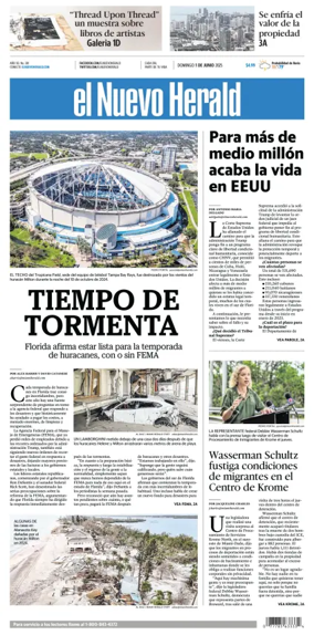 Cover of El Nuevo Herald (Sunday)