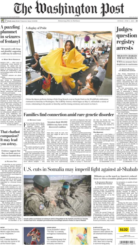 Cover of The Washington Post Sunday