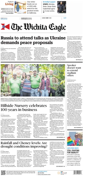 Cover of The Wichita Eagle (Sunday)