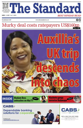 Cover of The Standard (Zimbabwe)