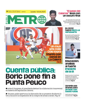 Cover of Publimetro Chile