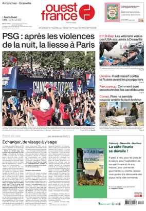 Cover of Ouest France (Avranches)