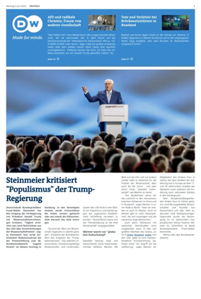 Cover of Deutsche Welle (German edition)