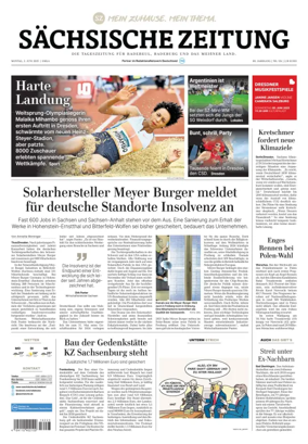 Cover of Sächsische Zeitung  (Dresdner Meißner Land)
