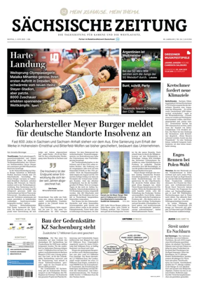 Cover of Sächsische Zeitung  (Kamenz)