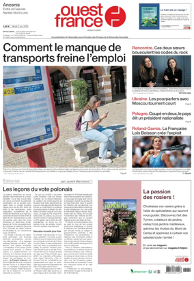 Cover of Ouest France (Ancenis)