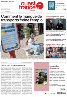 Cover of Ouest France (Avranches)