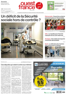 Cover of Ouest France (Ancenis)