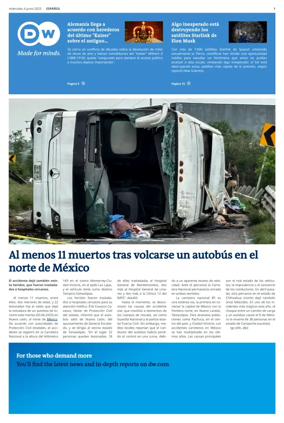 Cover of Deutsche Welle (Spanish edition)
