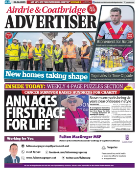 Cover of Airdrie & Coatbridge Advertiser