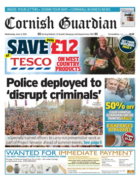 Cover of Cornish Guardian (St. Austell & Fowey)