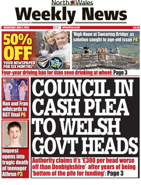 Cover of North Wales Weekly News