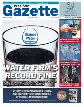 Cover of Uxbridge Gazette