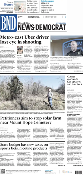 Cover of Belleville News-Democrat