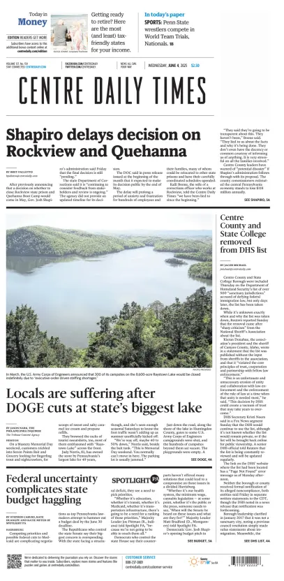 Cover of Centre Daily Times