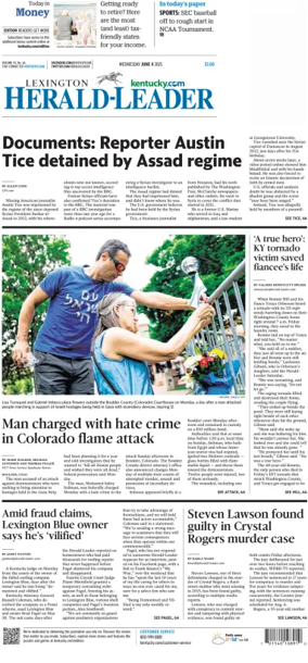 Cover of Lexington Herald-Leader