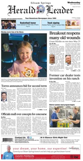 Cover of Siloam Springs Herald Leader