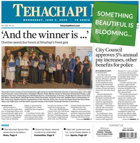 Cover of Tehachapi News