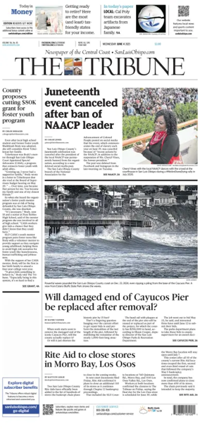 Cover of The Tribune (SLO)