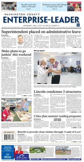 Cover of Washington County Enterprise-Leader