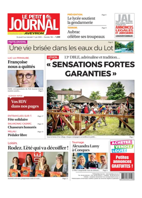Cover of Le Petit Journal - L'hebdo local de l'Aveyron