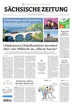 Cover of Sächsische Zeitung  (Dippoldiswalde)