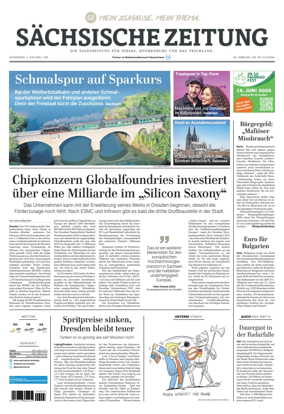 Cover of Sächsische Zeitung  (Niesky)