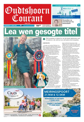 Cover of Oudtshoorn Courant