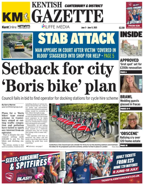 Cover of Kentish Gazette Canterbury & District