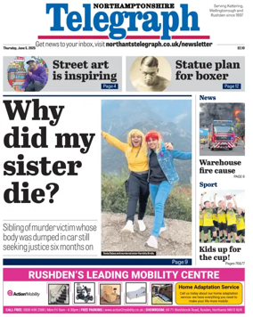 Cover of Northants Evening Telegraph