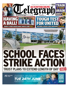 Cover of Scunthorpe Telegraph