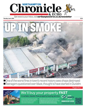 Cover of The Northampton Chronicle and Echo