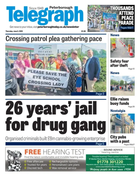 Cover of The Peterborough Evening Telegraph