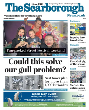 Cover of The Scarborough Evening News