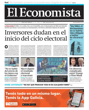 Cover of El Economista (Argentina)