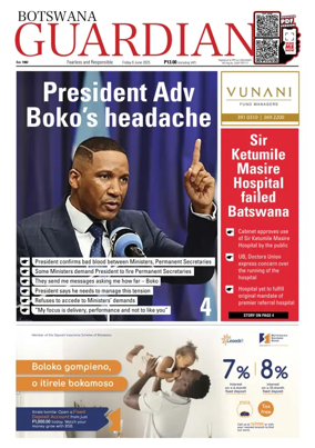 Cover of Botswana Guardian
