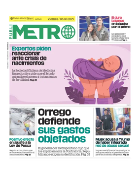 Cover of Publimetro Chile