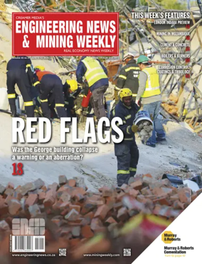 Cover of Engineering News and Mining Weekly