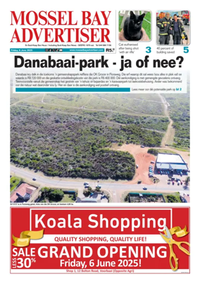 Cover of Mossel Bay Advertiser