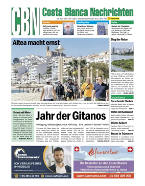 Cover of Costa Blanca Nachrichten
