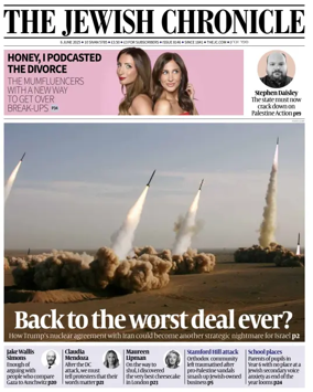 Cover of The Jewish Chronicle