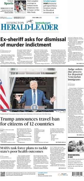 Cover of Lexington Herald-Leader