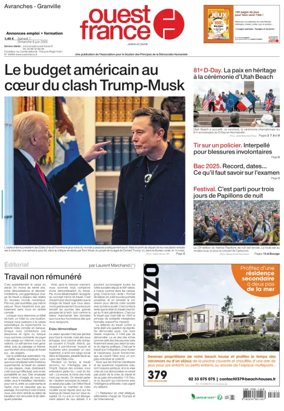 Cover of Ouest France (Avranches)