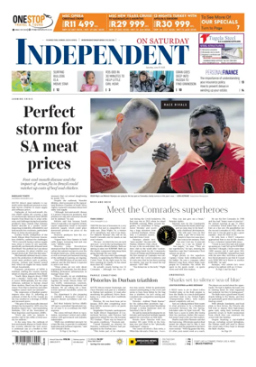 Cover of The Independent on Saturday