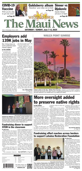 Cover of The Maui News - Weekender